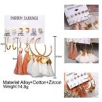 white earrings