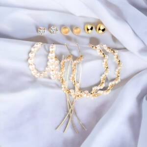 golden hoops earrings