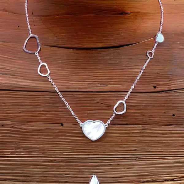 silver heart necklace