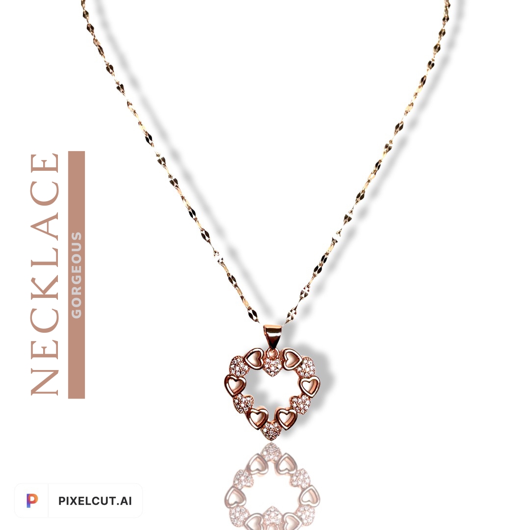 Rose Gold Heart Necklace Rose Gold Heart Necklace