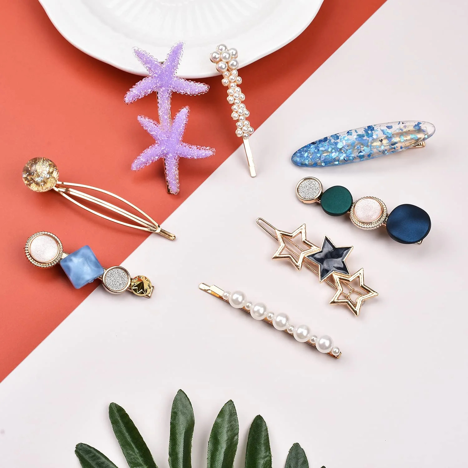 Korean starfish hair clips set Korean starfish hair clips set