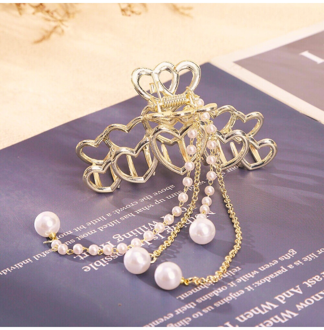 pearl tassel hair clutcher pearl tassel hair clutcher