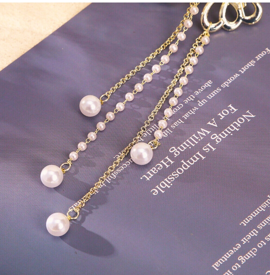 pearl tassel hair clutcher pearl tassel hair clutcher