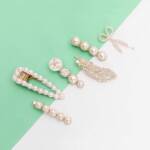 Pearl Mixed Hair Clips Set