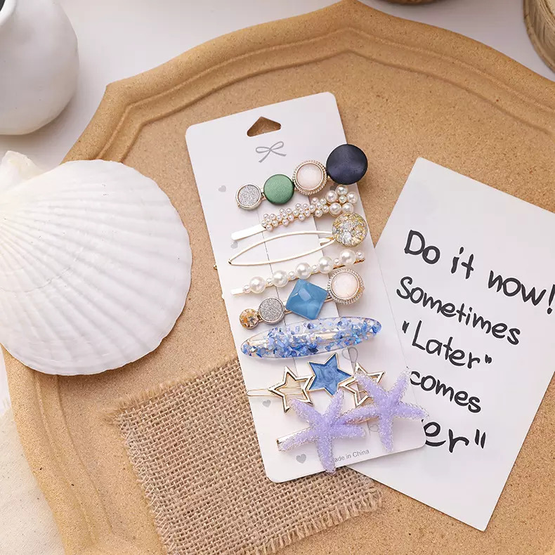 Korean starfish hair clips set Korean starfish hair clips set