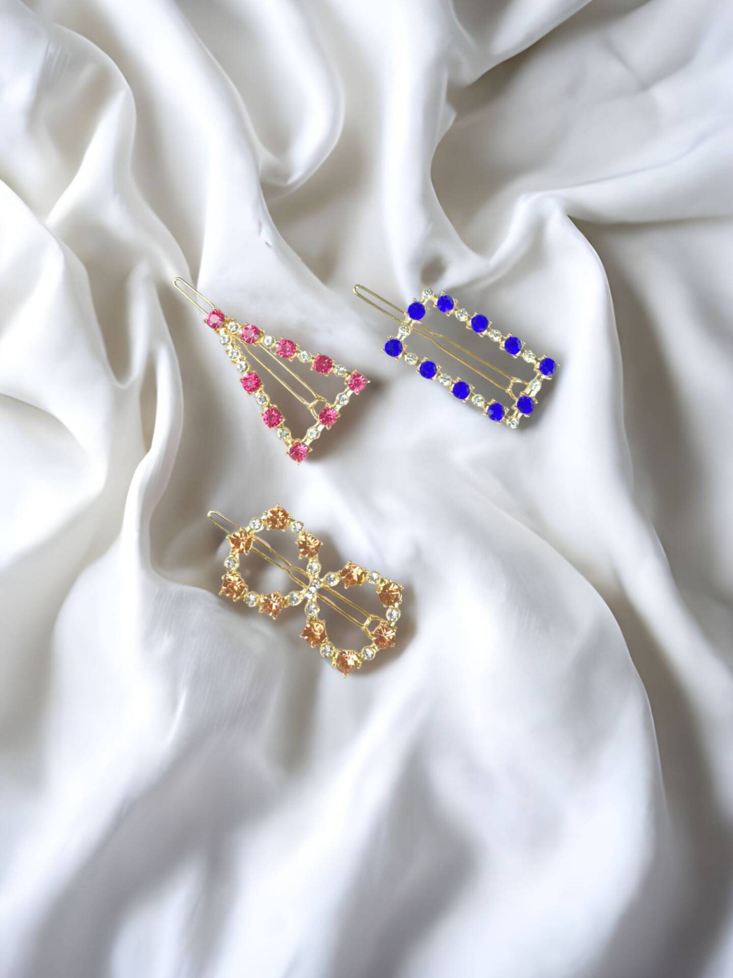 Rhinestone Hair Clips Set Rhinestone Hair Clips Set