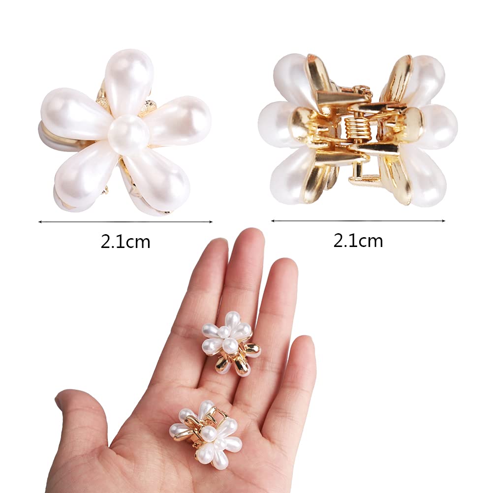 Pearl Flower Hair Clips Pearl Flower Hair Clips
