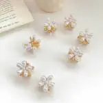 Pearl Flower Hair Clips Pearl Flower Hair Clips