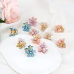 Colorful Flower Hair Clips