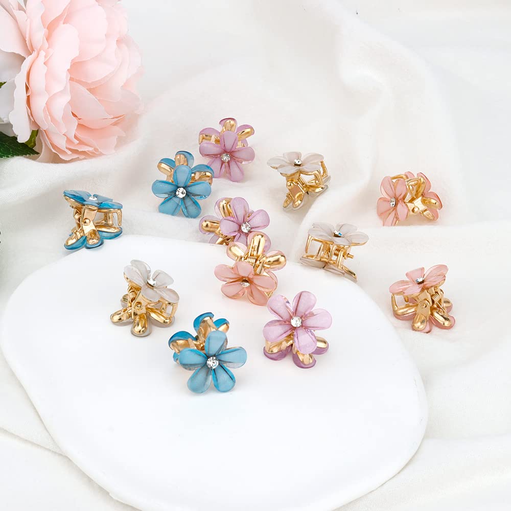 Colorful Flower Hair Clips Colorful Flower Hair Clips