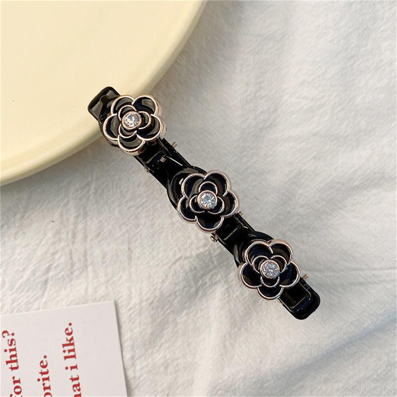 Black Floral Hair Clips Black Floral Hair Clips