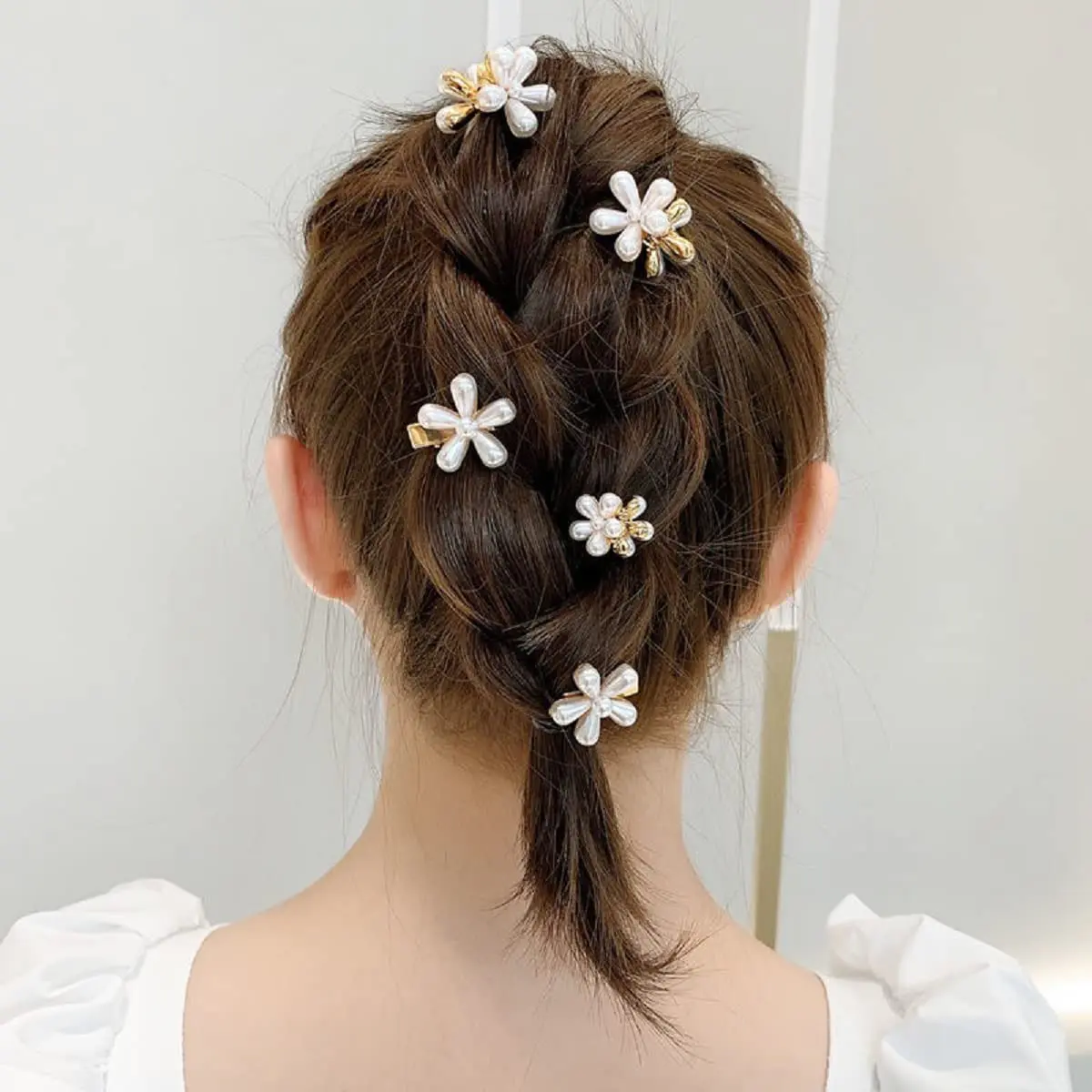 Pearl Flower Hair Clips Pearl Flower Hair Clips