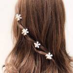 Pearl Flower Hair Clips