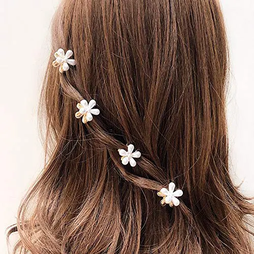 Pearl Flower Hair Clips Pearl Flower Hair Clips