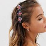 Braided petal hair clip set