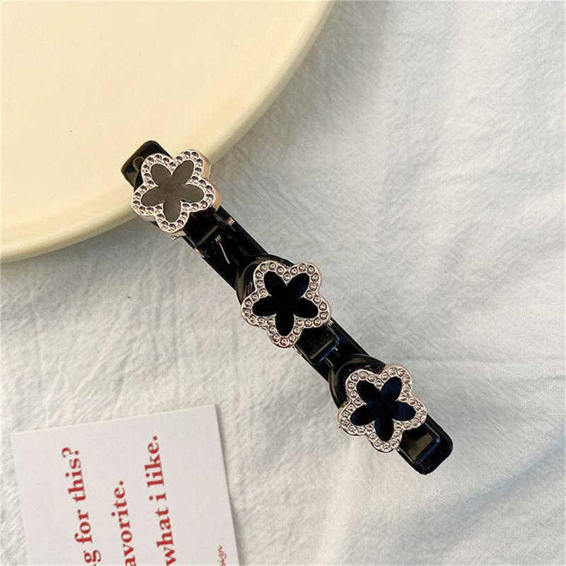 Black Floral Hair Clips Black Floral Hair Clips