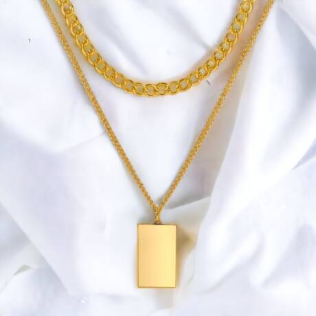 Double Layer Gold Chain Necklace