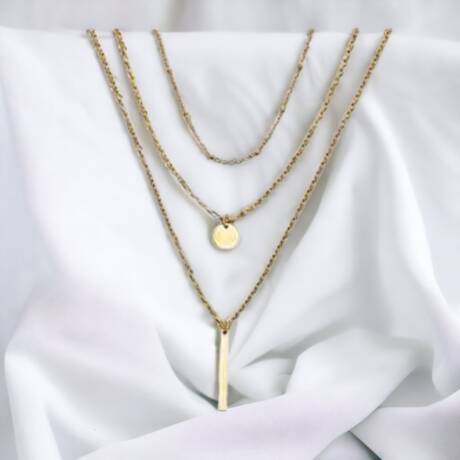 Golden Layered Fashion Necklace