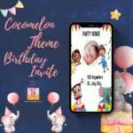36 cocomelon birthday invitation card