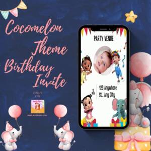 cocomelon birthday invitation card