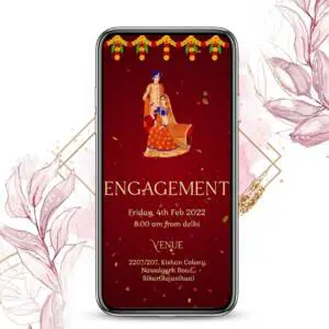 engagement invitation card design