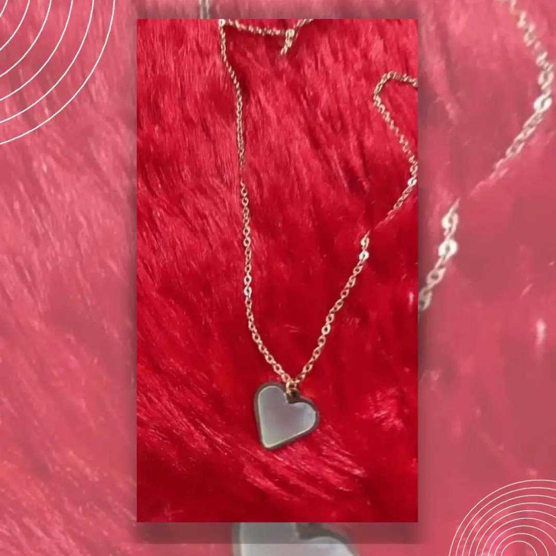 White-Enamel-Heart-Necklace
