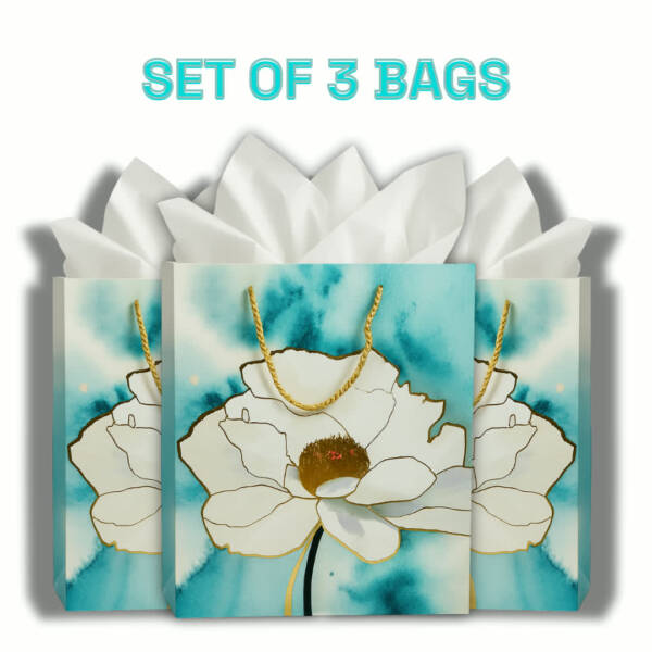Turquoise Lotus Charm