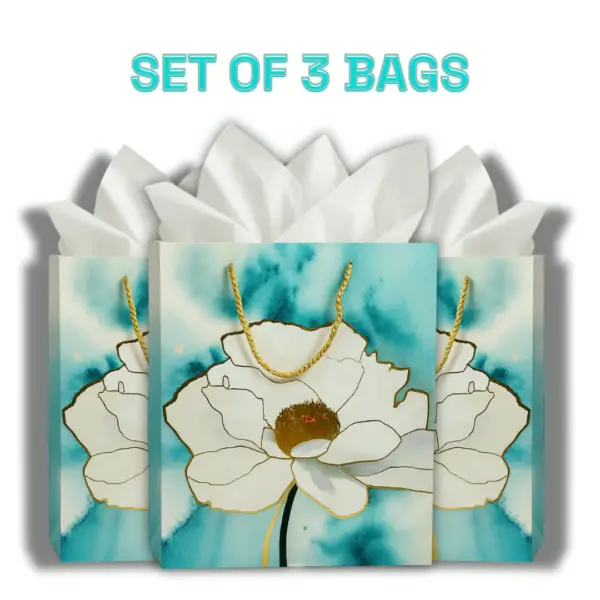 Turquoise Lotus Charm